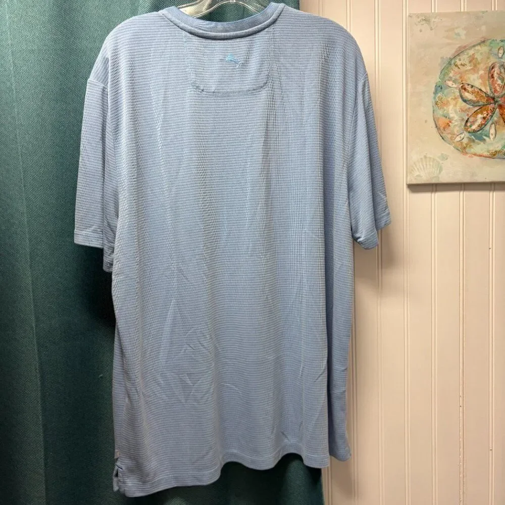 Tommy Bahama Short Sleeve Blue Casual Shirt Size XL